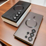 Magnetic Matte Soft Phone Case For Samsung