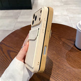 Card Slot Pocket Holder Wallet Case For iPhone