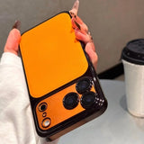 TPU PC Soft Leather Clear Plating Armor Case For iPhone