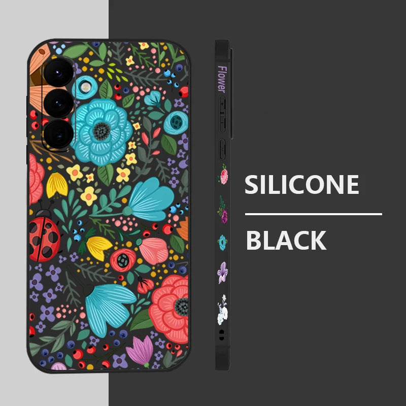 Flowers Soft TPU Phone Case For Samsung