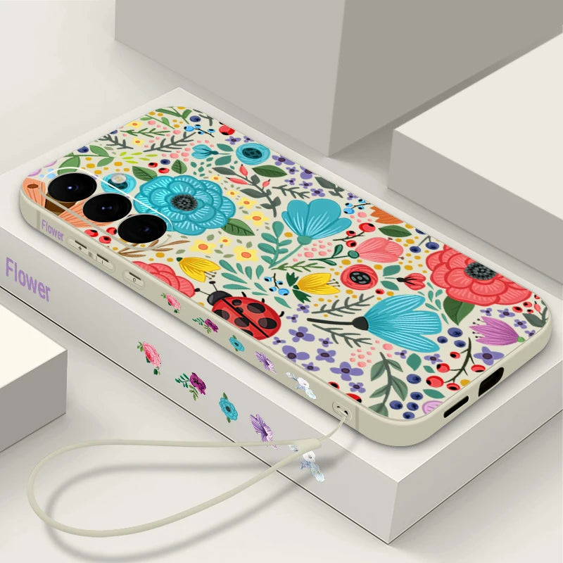 Flowers Soft TPU Phone Case For Samsung