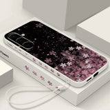 Flower Lanyard Case For Samsung