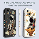 Saturn Cute Astronaut Phone Case For Samsung