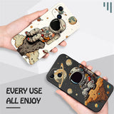 Saturn Cute Astronaut Phone Case For Samsung