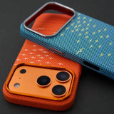 Frosted Carbon Fiber Texture Magnetic Case For iPhone
