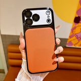 TPU PC Soft Leather Clear Plating Armor Case For iPhone