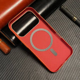 Frosted Carbon Fiber Texture Magnetic Case For iPhone