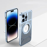 Stainless Steel Frame Aluminum Metal Phone Case For iPhone