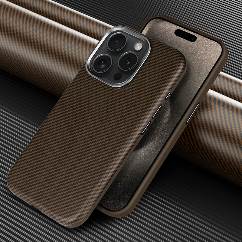 Texture Carbon Fiber Pattern Shockproof Skin Case For iPhone