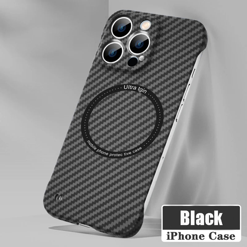 Ultra Thin Carbon Fiber Magnetic Case For iPhone