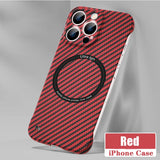 Ultra Thin Carbon Fiber Magnetic Case For iPhone