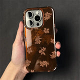 Vortex Shell Pattern Full Screen Retro Flowers Phone Case For iPhone