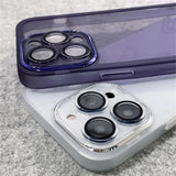 With Lens Protection Anti-slip Transparent Case For iPhone