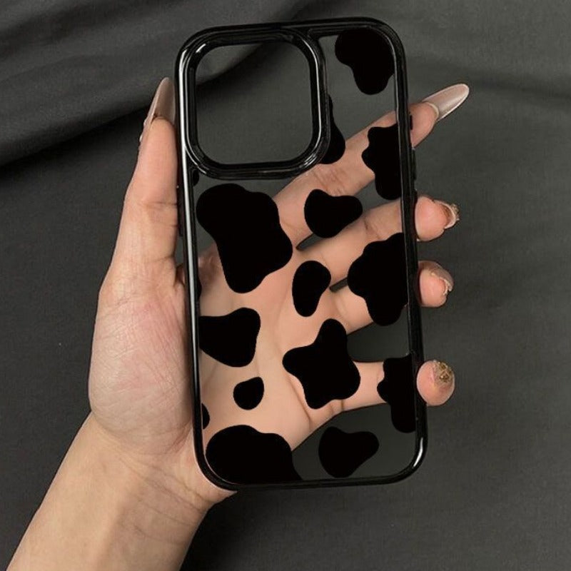 Black Plaque Phone Case For iPhone