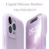 Transparent Liquid Silicone Full Cover Drop-Proof Phone Case For iPhone