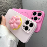 Cat Paw Magnetic Bracket Phone Case For iPhone