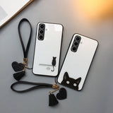 Personalized Cat Glass Phone Case For Samsung