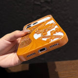 Flower Glitter Phone Case For iPhone