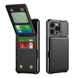 Leather Wallet Card Holder Phone Case For iPhone