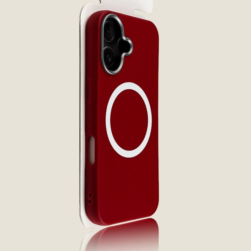 Leather Pattern Magnetic Drop-Proof Phone Case For iPhone