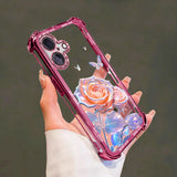 Electroplating Silicone Phone Case For iPhone