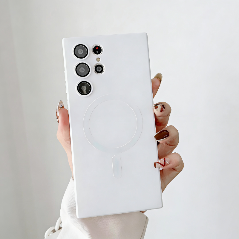 Magnetic Matte Soft Phone Case For Samsung