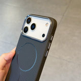 Metal Lens Frame Magnetic Phone Case For iPhone