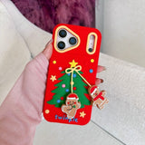 Christmas Tree-shaped Shockproof Phone Case For iPhone