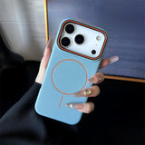 Frosted Hit Color Magnetic Soft TPU Phone Case For iPhone