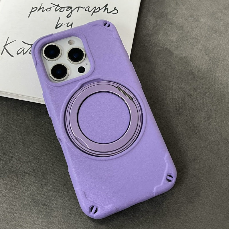 Thickened 360° Rotating Magnetic Bracket Phone Case For iPhone