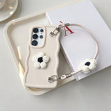 3D Wave Flower Phone Case For Samsung