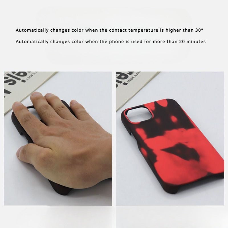 Heat Sensing Color Changing Phone Case For iPhone