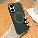 Liquid Silicone Magnetic Phone Case For iPhone