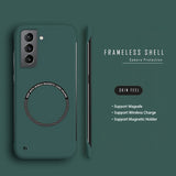 Hard PC Frameless Magnetic Phone Case For Samsung