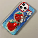 Glitter Strawberry Phone Case For iPhone