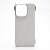 Ultra Thin Light Frameless Cloth Texture Slim Case For iPhone