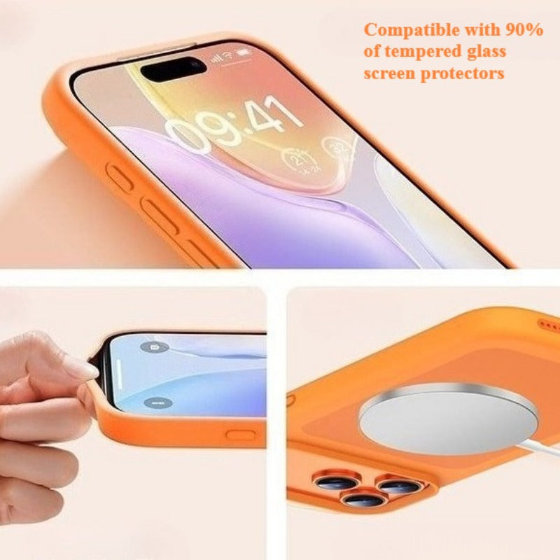 Ultra-thin Liquid Magnetic Soft Phone Case For iPhone