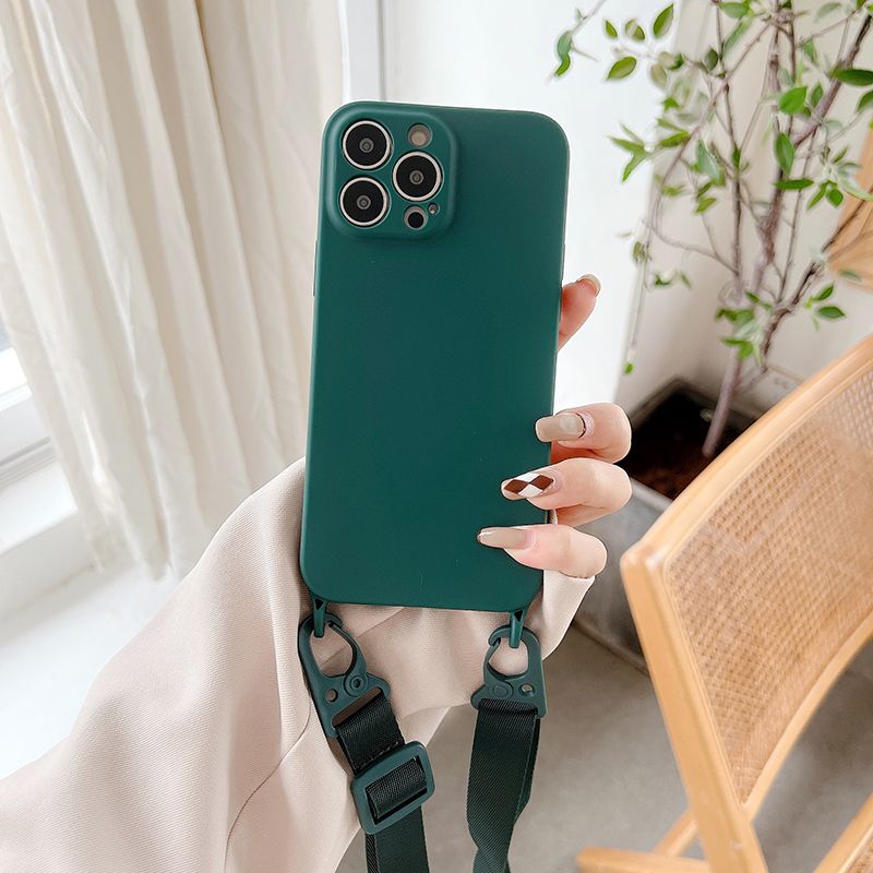 Full-cover Liquid Silicone Anti-fall Mobile Phone Case For iPhone