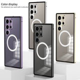 Metal Single-sided Magnetic Mirror Phone Case For Samsung