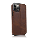 Full Leather Flip Phone Case For iPhone