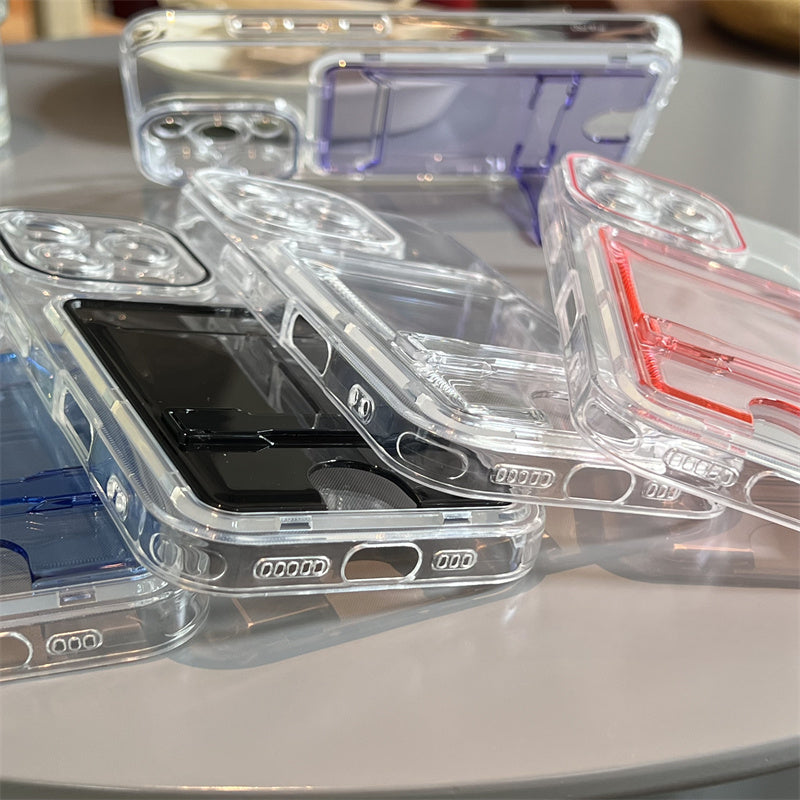 Independent Card Holder Colorful Phone Case For iPhone