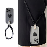 Love Handle Strap Full Cover Soft Phone Case For iPhone