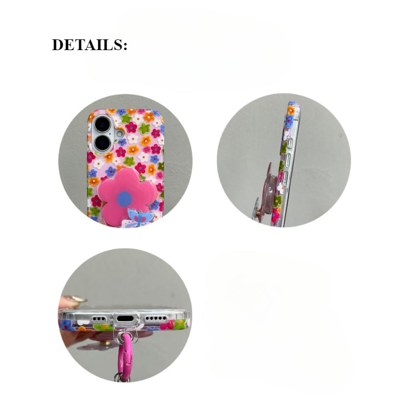 Flower Butterfly Phone Case For iPhone