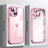 High Quality Plating Clear Phone Case For iPhone