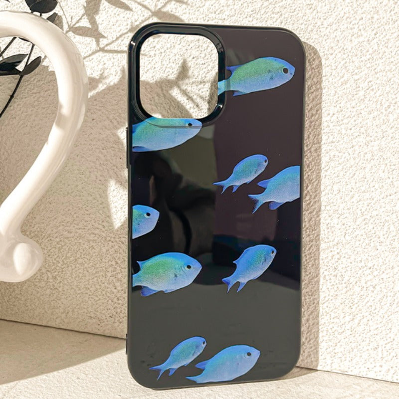 Blue Fish Silicone Shockproof Phone Case For iPhone