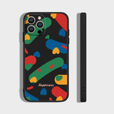 Colorful graffiti frosted soft case for iPhone