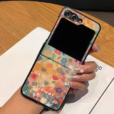 Colorful Flower Hinged All-inclusive Phone Case For Samsung Z FLIP 6 5 4 3
