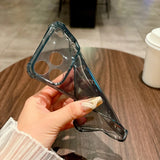 Camera Protection Silicone Neon Soft TPU Clear Case For iPhone