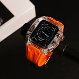 Transparent One-Piece Watch Strap Protective Case For iWatch