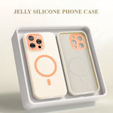 Liquid Silicone Anti-fall Magnetic Phone Case For iPhone